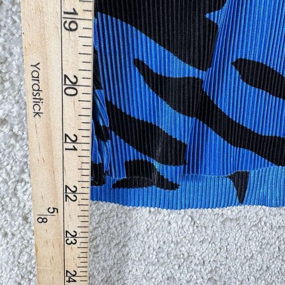 Jamie Sadock Ribbed Blue Tiger Striped Tank Top Women's Small Sports Athletic - Picture 6 of 8